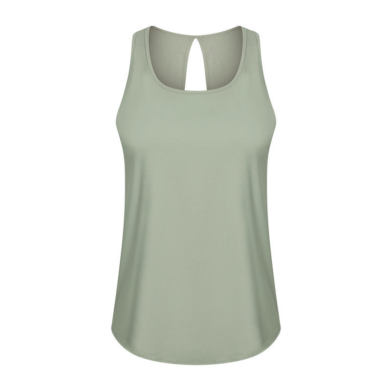 SC10253 Toppar snabb torrmonterad tank topp gym sport yoga kvinnor yoga tank top öppen baksida