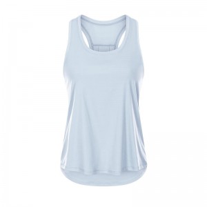 SC10256 Ladies Tank Tops Spring Fashion Loose Blus Yoga Vest Tank Topps Womens Yoga Tank Top Open Back Back