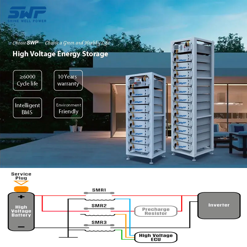 204.8V100Ah high Voltage battery system home energy storage system Stackable battery system