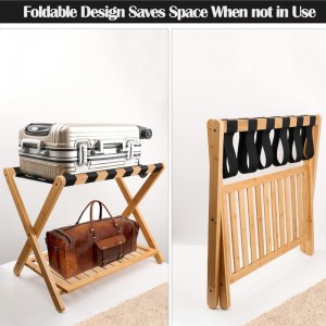 Bambu vikbar resväska för rum i rummet sovrumshotell