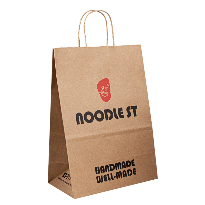 Partihandel anpassad lyx hantverk gåva brun vit förpackning bolsa de papel tryckt shoppingväska kraft papperspåsar med din egen logotyp