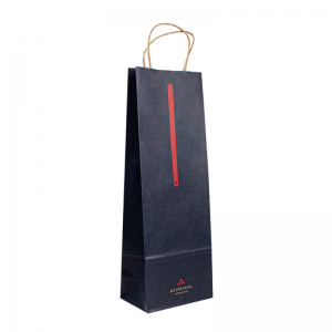 Stor storlek grossistpris Brown Kraft Paper Bag med anpassad tryckt logotyp Shopping Papperspåse