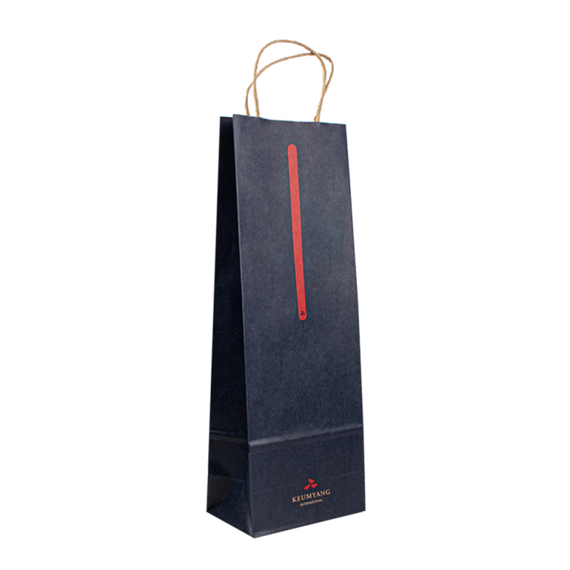 Stor storlek grossistpris Brown Kraft Paper Bag med anpassad tryckt logotyp Shopping Papperspåse