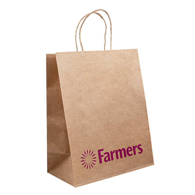 Kraft Väskor Paper Shopping Packaging Logo Luxury Paper Bags med din egen logotyp