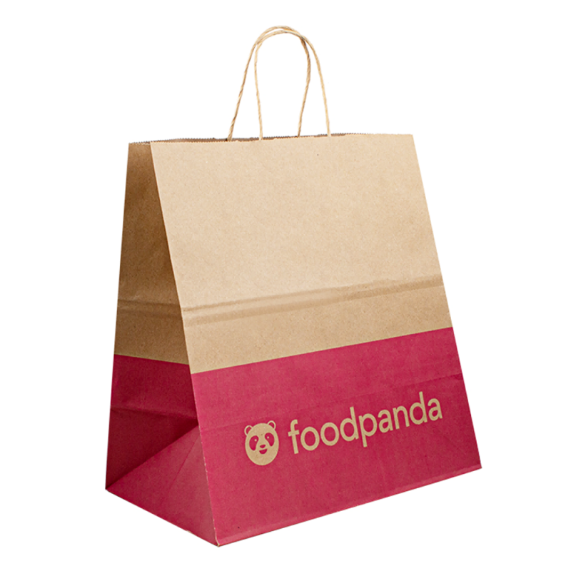 Kraft Väskor Paper Shopping Packaging Logo Luxury Paper Bags med din egen logotyp