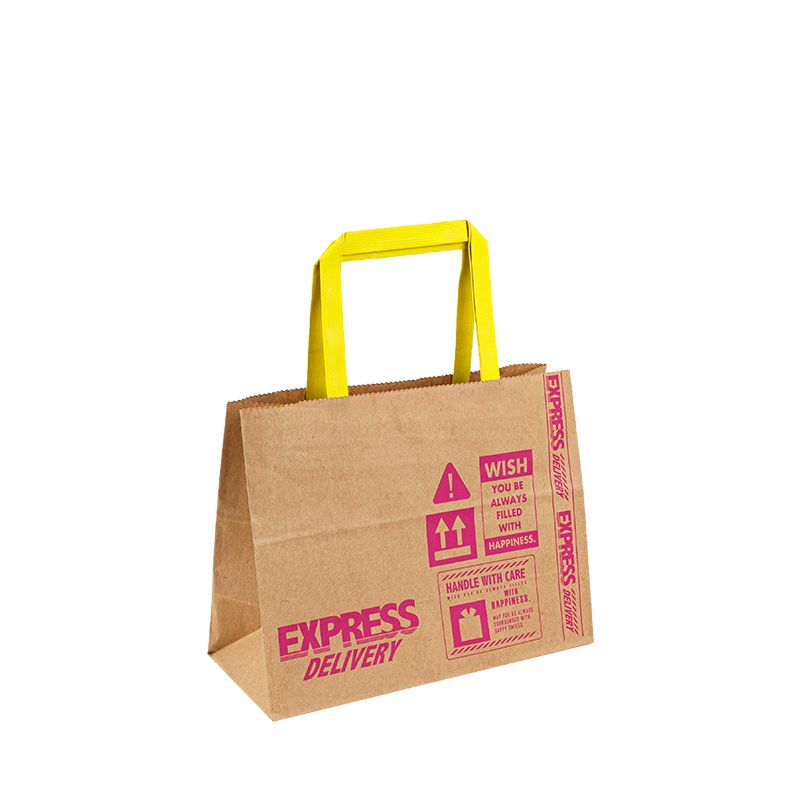 Papperspåse prisdesigner återvunna papperspåsar på handtag pappers presentpåse
