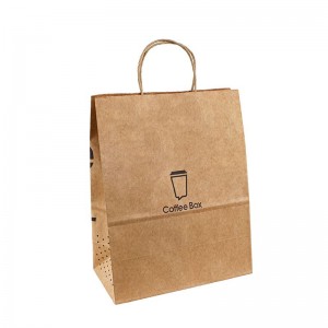 Designer Paper Bag Kraft Premium Paper Bags Logo Handle Kraft Paper Bag China Brown Kraft Paper Väskor