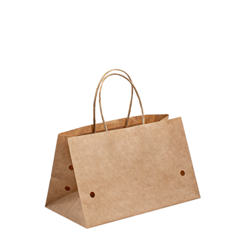 Anpassade papperspåsar med handtag Papperspås designer förpackning papperspåse handtag Kraftväskor