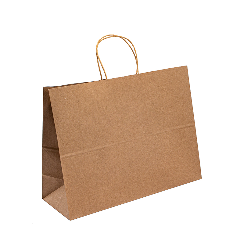 Paper Kraft Bag Paper Väskor Kraft Retail Papperspåsar Pris Återvunnet papperspåse med handtag Kraft shoppingväskor