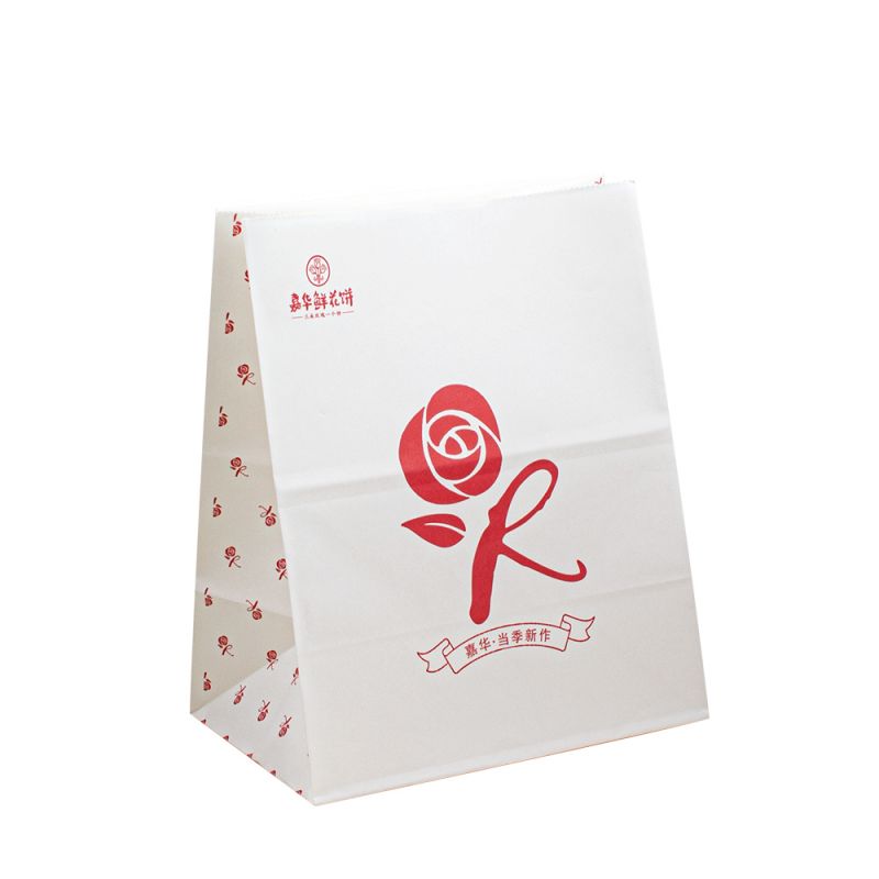 LOGO MINI PAPPER PARTY PAGS VIT Takeaway Partihandel Papperspåse Logo