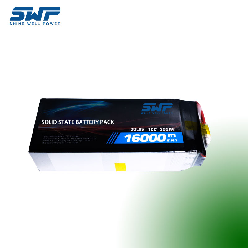 22.2V16AH DRONE BATTERI Hög hastighet, Hög säkerhetsfast batteripaket