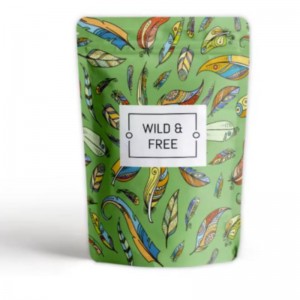 Gratis stand-up påse (dopack) matförpackning