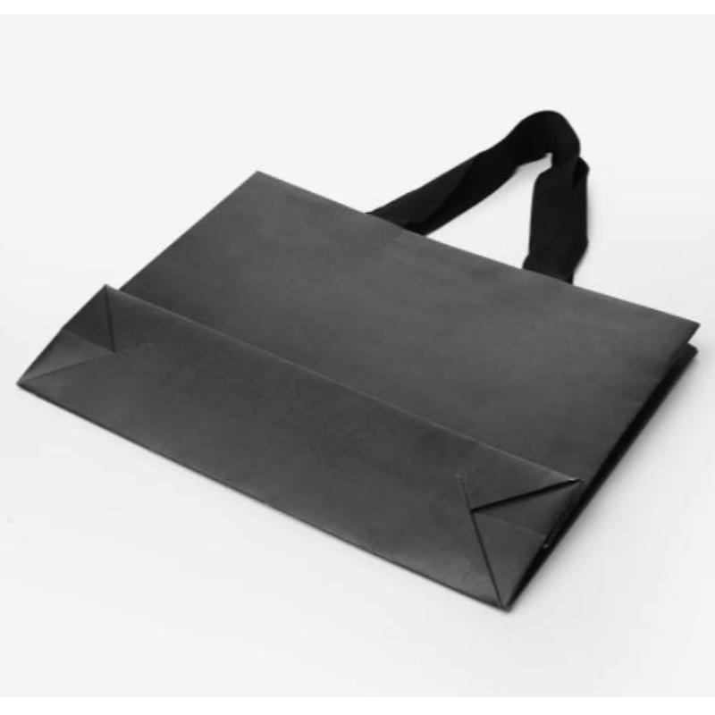 Lyxig matt present shopping papperspåse med logotyp för anpassad förpackningspåse