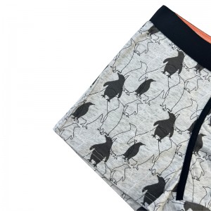 OEM Partihandel plusstorlek tryckboxare andningsbara polyester Underkläder Män anpassade logotyptryckare