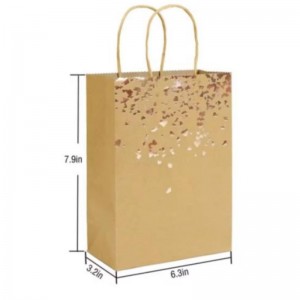 Återvinn Eco Friendly Kraft Paper Bag för gåva eller tygförpackning