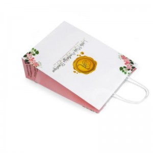 Julshoppingpåsar Papperspåsar Anpassade tryckförpackningar för marknadsföringsförpackning