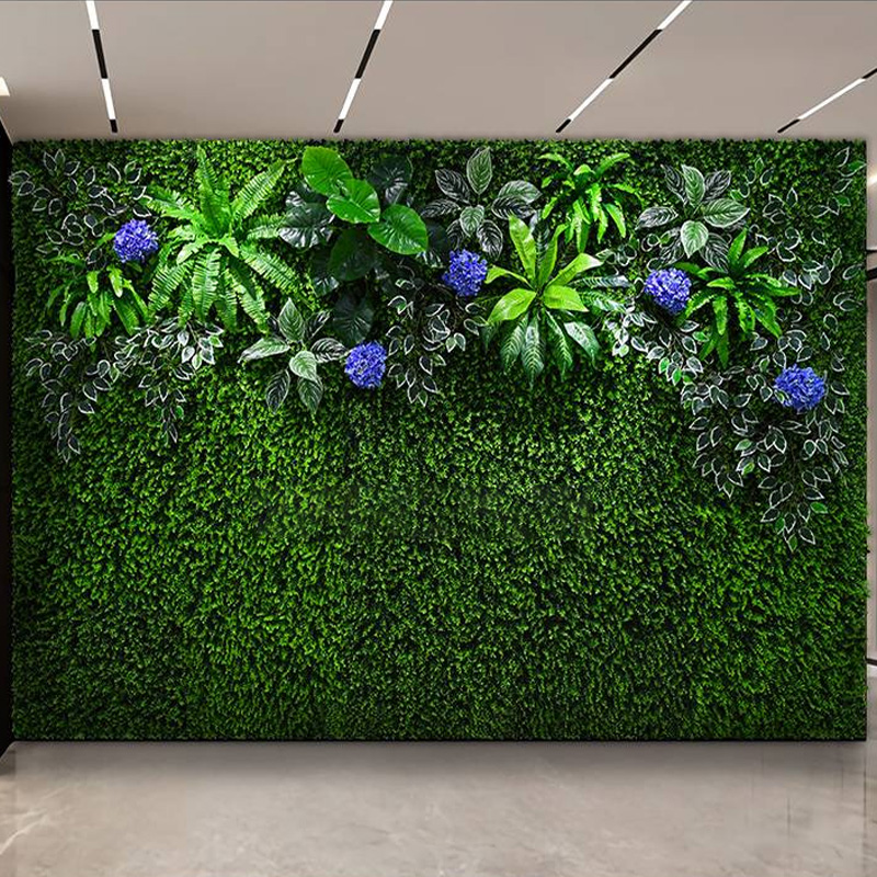 Dekorativ konstgjord boxwood vertikal grön trädgård Hållbar livlig gräsvägg för trädgårdsleverantör bröllopsdekor trädgårdsdekorationer