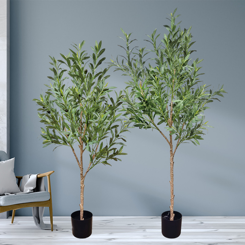 Anpassad storlek Faux Tree Bonsai Plants Hållbara livliga olivträd för trädgårdsleverantör Bröllopsdekor Trädgårdsdekorationer