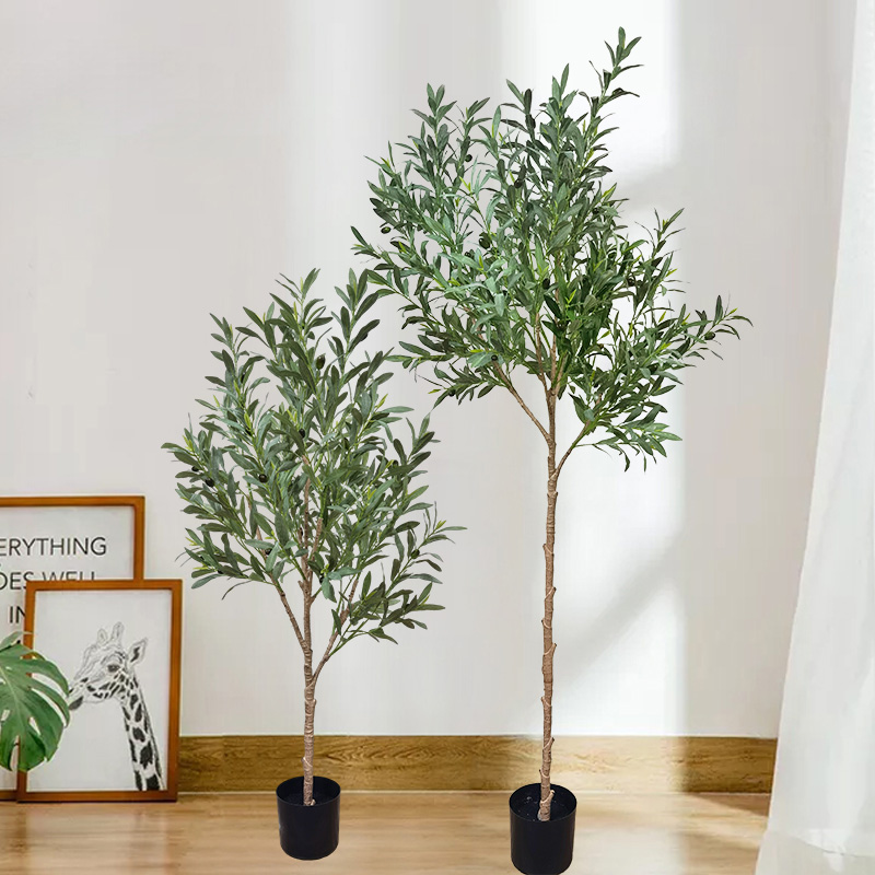 Anpassad storlek Faux Tree Bonsai Plants Hållbara livliga olivträd för trädgårdsleverantör Bröllopsdekor Trädgårdsdekorationer