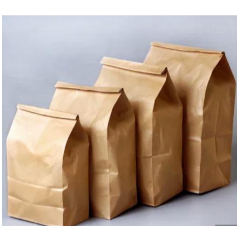 Anpassad matkvalitet Högkvalitativ anpassad bärpapperspåse mjölförpackningspåse Återvinningspåsar