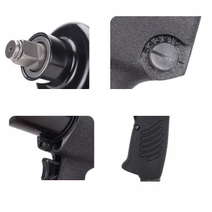 Pneumatisk högstabil vridmoment Utgångsljus Pneumatisk skiftnyckel Industriell kvalitet Pneumatisk slag Skiftnyckel Vindpistol Pneumatiskt verktyg