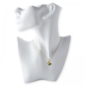 Fjärilstång sten hänge halsband 45 5 cm