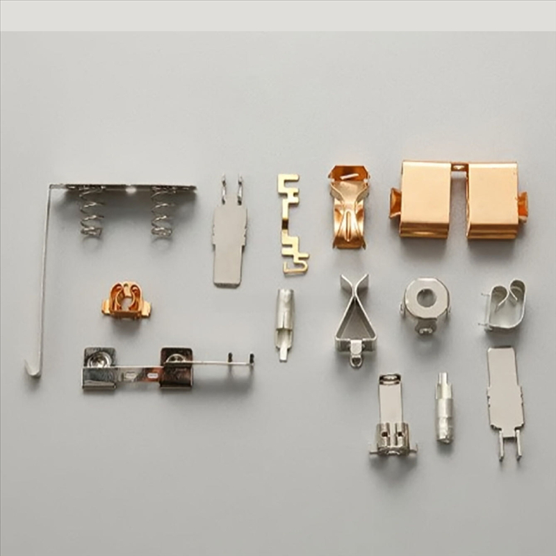 Metallstämpeldelar Koppar Stål Elektrisk Elektrisk Elektronisk Kontakt batterikontakt splitter