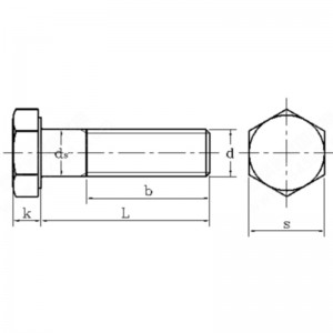 Fastighetsklass 12,9 sexkantsbult i kolstål