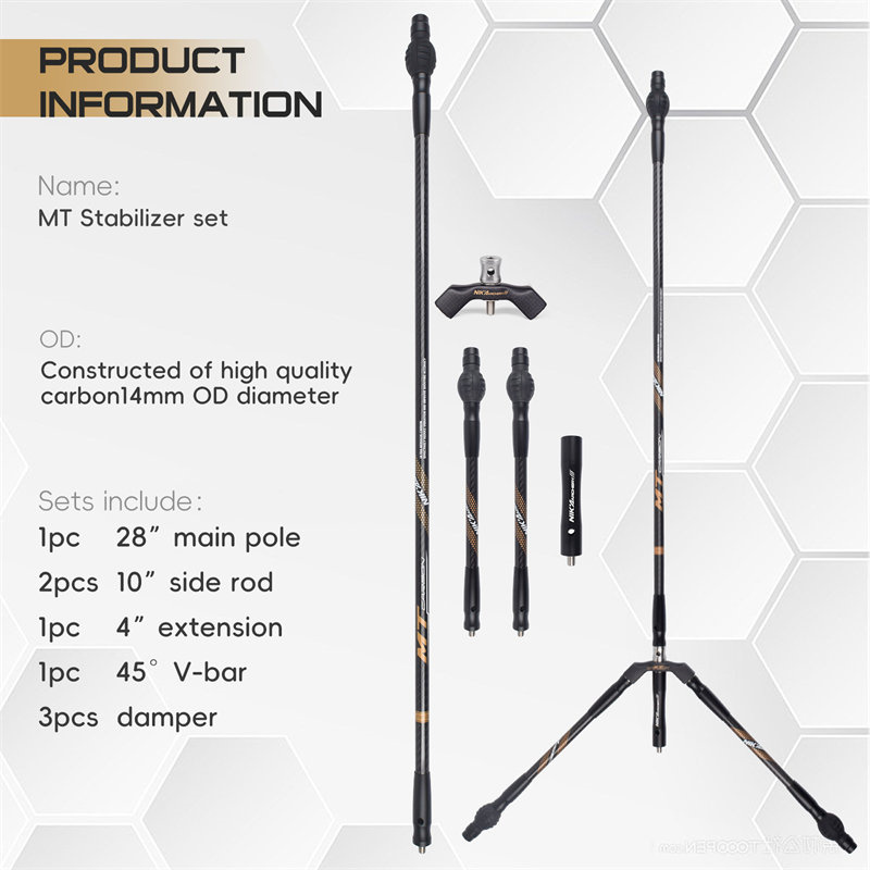 Nika bågskytte 240128 MT OD14MM kolstabilisatorer