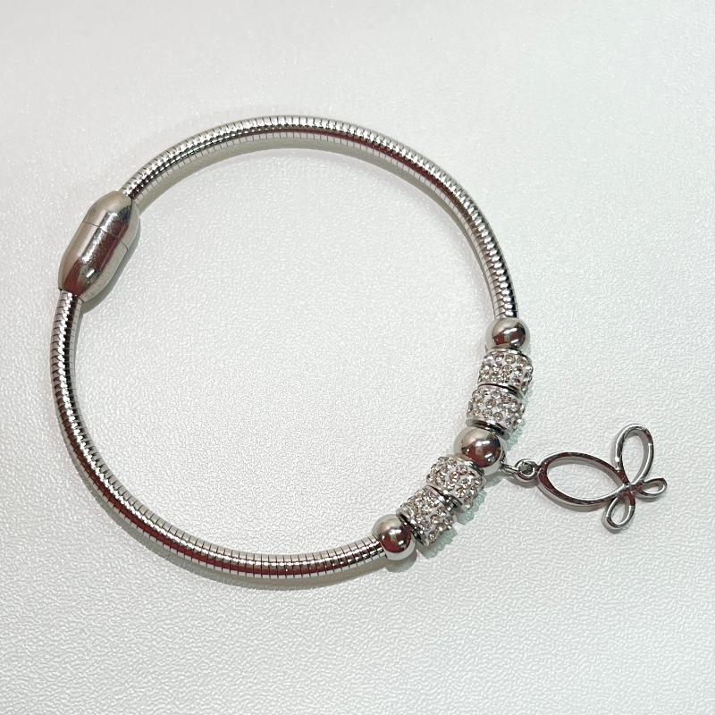 Cubic Zirconia magnetiskt armband Kvinnor Män Föräldrar Smycken Present