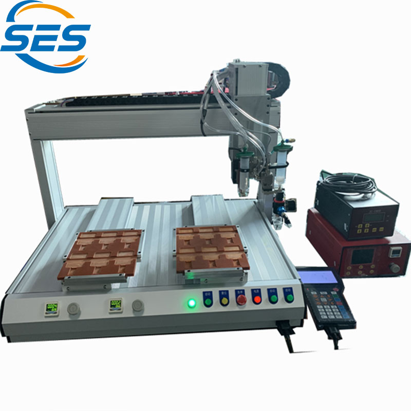 Dubbel-Head Jet Valve Circuit Board Dispenseringsmaskin