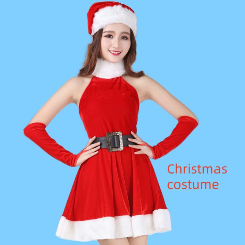 Juldräkt, Kvinnligt ankare på internet\S kostym, cosplay sexig bunny girl outfit, performance costume, jullattrock, artikelnummer 325 Pris: ＄ 133.99