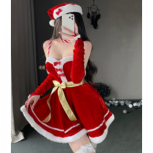 Juldräkter, julcosplayklänningar, ren-Temed Christmas Stage Performance Costume Set, Christmas Maid Uniforms 141 Pris:$132.99