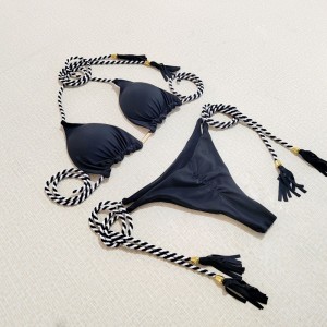 Sexiga två - bit bikini för heta flickor. Triangelstil, dubbel - sidofärg - blockering. Strandbikini baddräkt, tre - Point Style 8826 Pris:$79.99