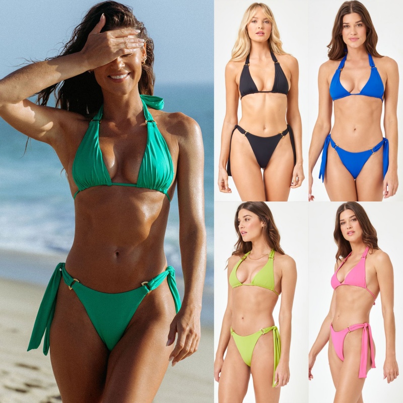 Nya 2025 europeiska och amerikanska-Style Foreign Trade Bikinis. Tre-Piecenya baddräkter för kvinnor, tillgängliga i flera färger. Två-Bedkläder med en sexig design QT25017 Pris:$79.99