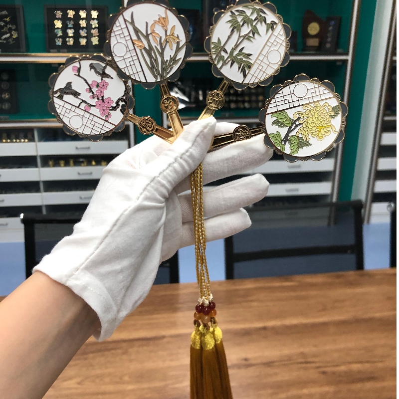 Fläkt-formad bokmärke