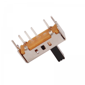 Slide Switch SS13D07 Single-rad fyra-Pin Micro Toggle Switch, Vertical Toggle Switch for Electrical Appliances, 3, 4, 5 och 6 Positions Glid Switch
