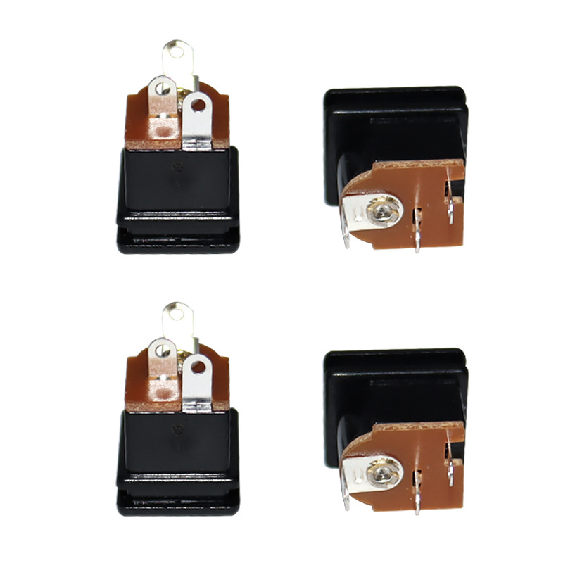 DC Socket DC-207, Direct Insertion Audio Socket, Two-Pin Copper Pin Power Laddningsuttag