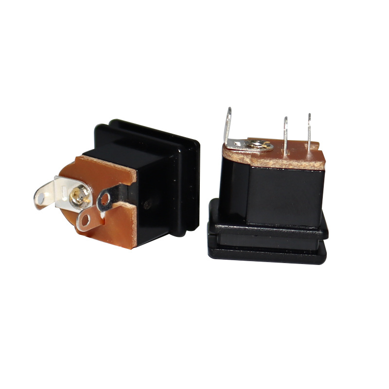 DC Socket DC-207, Direct Insertion Audio Socket, Two-Pin Copper Pin Power Laddningsuttag