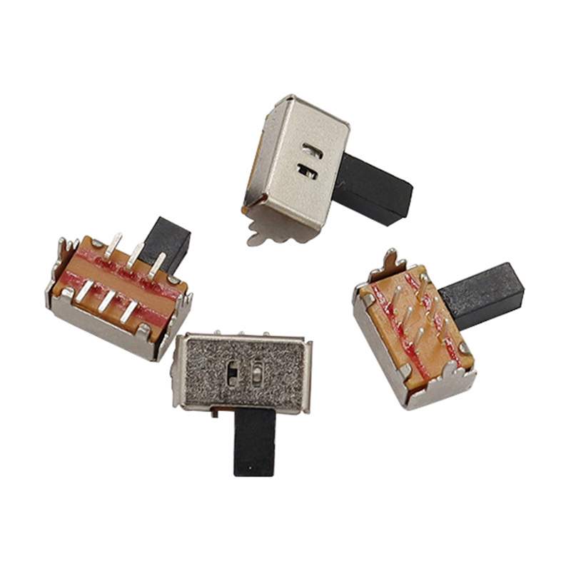 Miniatyr Slide Switch SK22D02, en liten switch för elektronisk, elektrisk, kommunikation och industriell kontroll med två bandintervall på 2p och 2T