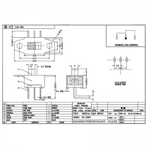 Slide Switch SS12E88 Sidospush-Pull Electrical Massager är en multi-funktionell switch med hög hastighetsreglering och stor ström