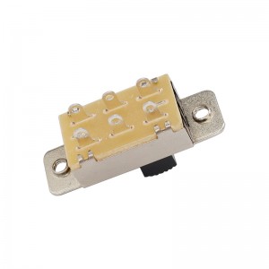 Slide Switch SS23F19, dubbel-rad 6-stift tre-Position Slide Switch, Car Navigation DVD Slide Switch