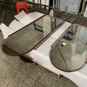 Zotye rostfritt stål integrerad lampa och anpassningsbar elektropläterad rostfritt stål smart spegel