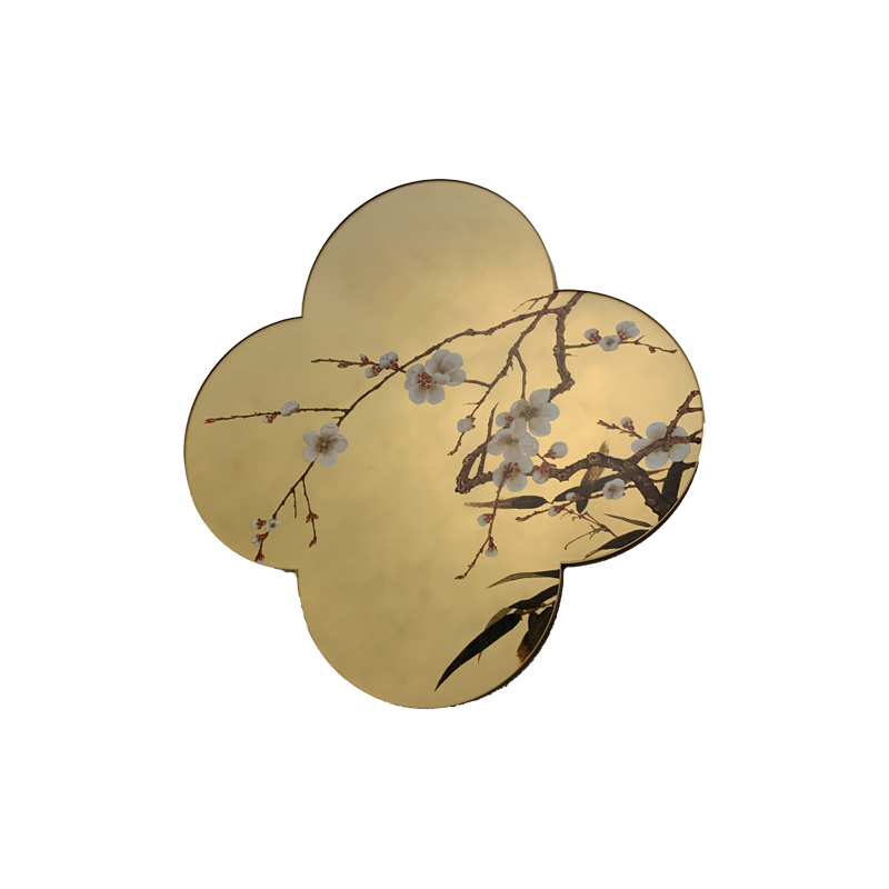 Zotye rostfritt stål guldelektropläterad kinesisk-Stylmönstrade dekorativa föremål i rostfritt stål