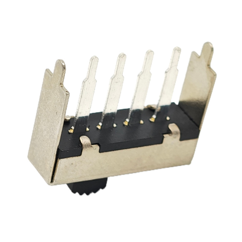 skjutreglage SS13H02 hög-strömbrytare 1P3T vertikal kontakt-In