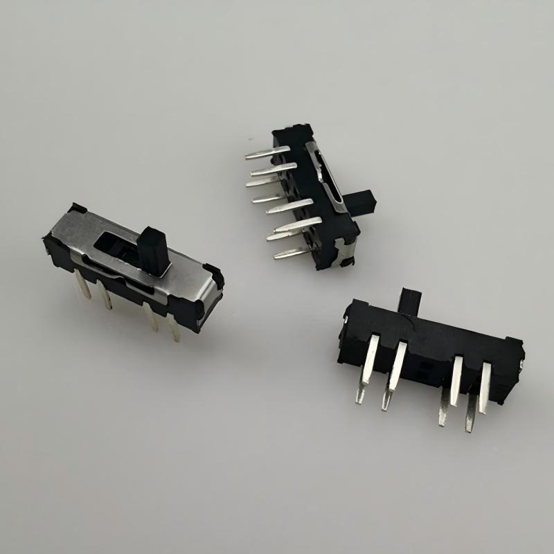 skjutomkopplare MSS-23D19 åtta-stift horisontellt/vertikal omkopplare fäst/stiftlösa tre-position