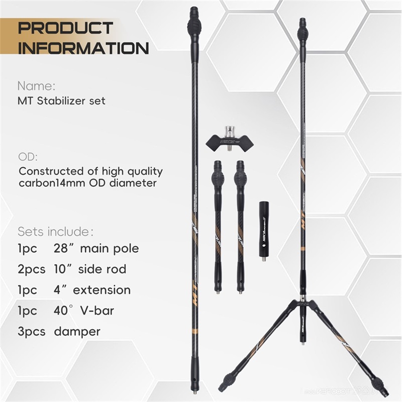 Nika bågskytte 240128 MT OD14MM kolstabilisatorer