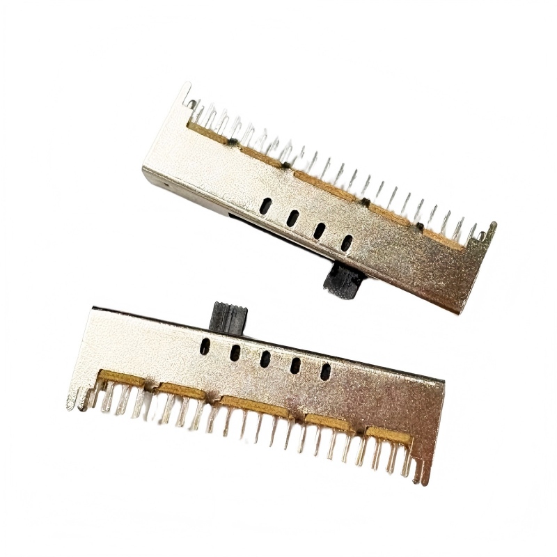 Skjutomkopplare SS-49D01 Vertikal-Monterad 9-Position dubbel-Pole Dubbel-Row Miniature Strömbrytare för leksaker