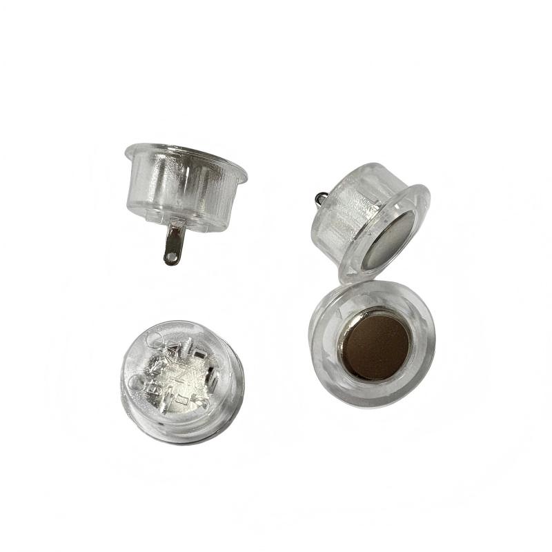 Taktbrytare (inget ljus) 12 mm infälld för garderober och skåp; 5V touch-styrd dimbar LED-lampa med rörelsesensor